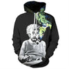 Einstein Smoking Thin Unisex Hooded Tracksuits Tops Pullovers