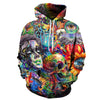 Paint Skull 3D Printed Hoodies Men Women Sweatshirts