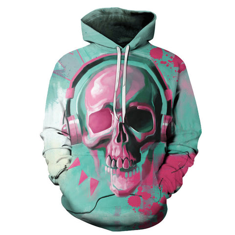 Skull Printed 3D Hoodies