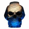 Blue Skull Men / Women Hoodie