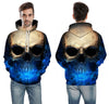 Blue Skull Men / Women Hoodie