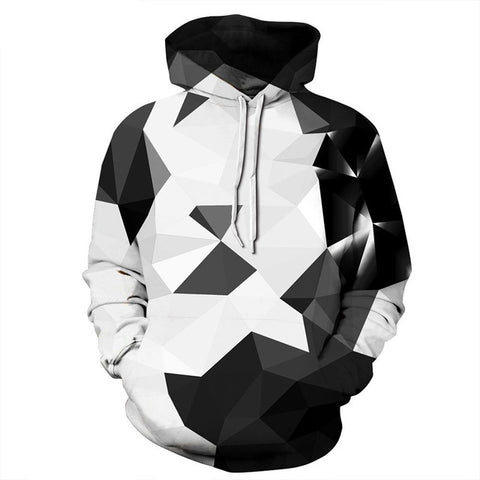 Black White Autumn Hoodie