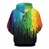 Oil Drips Black Hoody